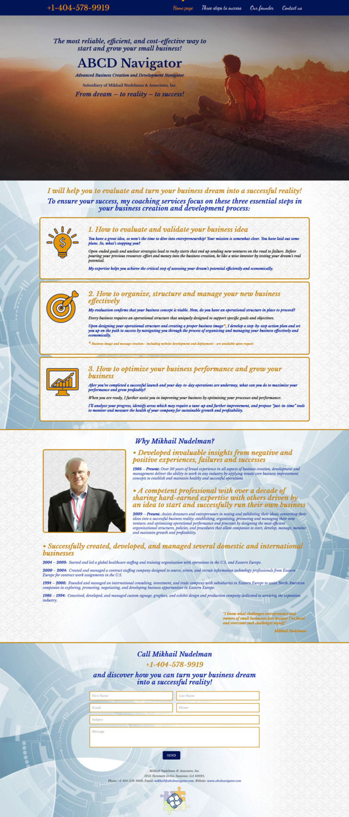 Landing-page бізнес-коуча